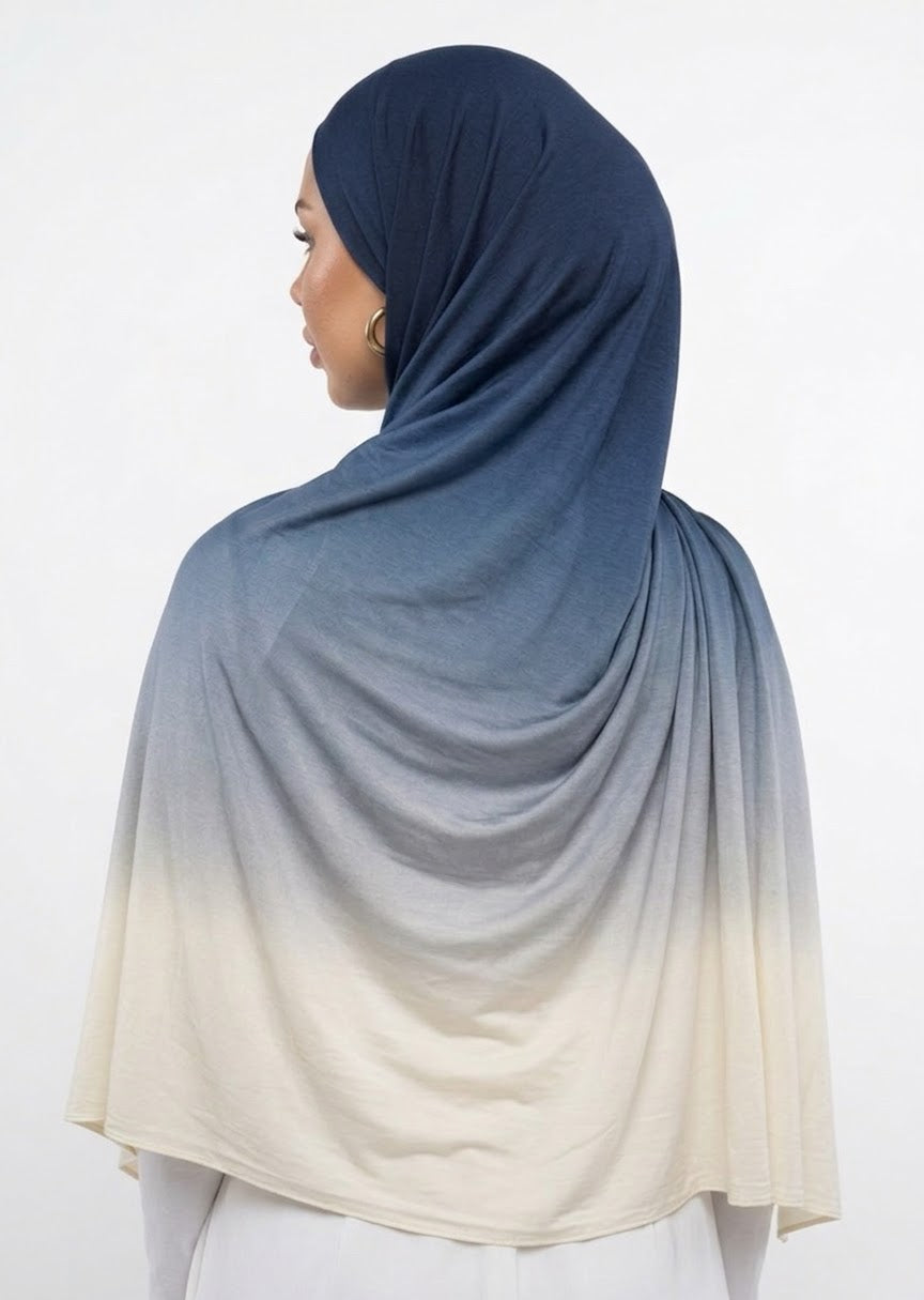 HIJAB LIQUID JERSEY - ABYSS