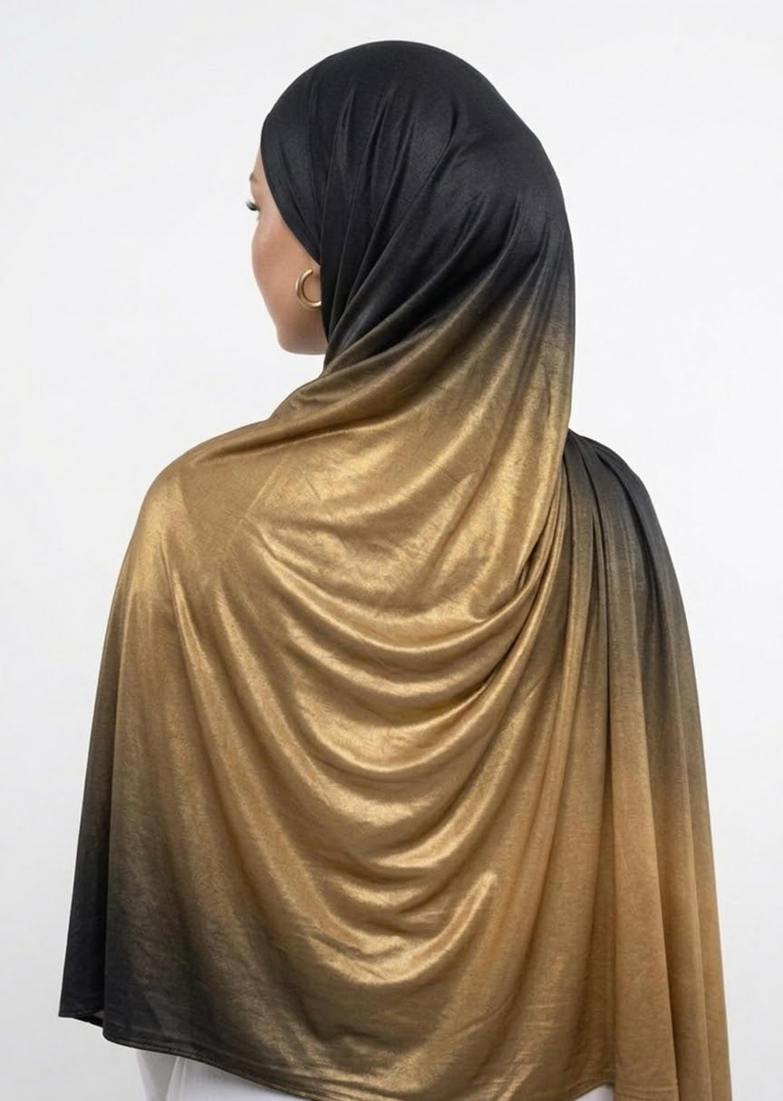 HIJAB LIQUID JERSEY - GOLDEN ECLIPSE