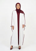 Abaya Amira - Pearl White