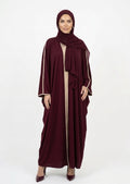 Abaya Amira - Deep Burgundy