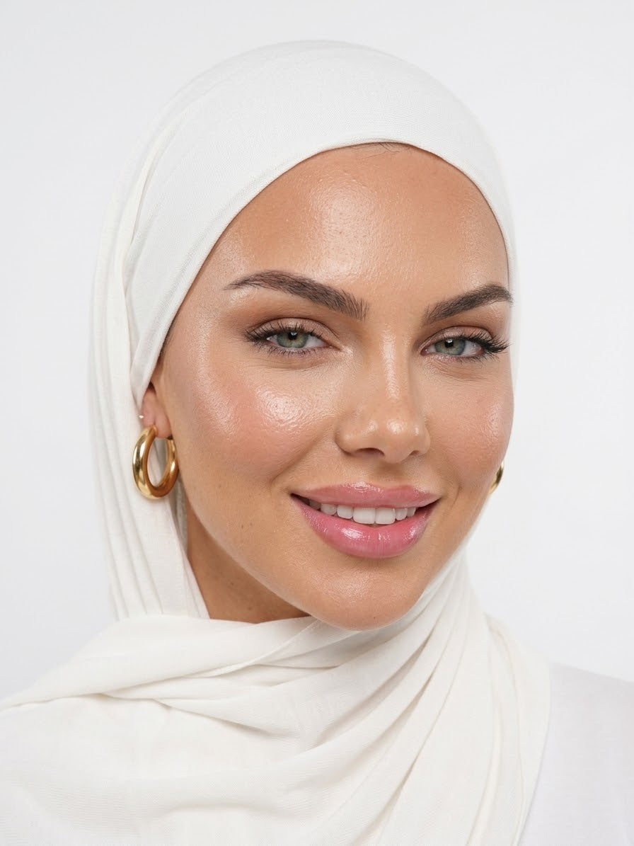 HIJAB LIQUID JERSEY - PURE WHITE