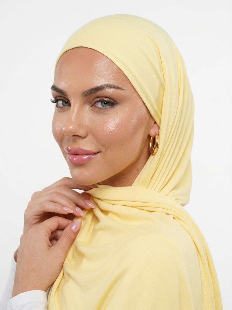 Hijab Jersey Viscosa - Butter Yellow