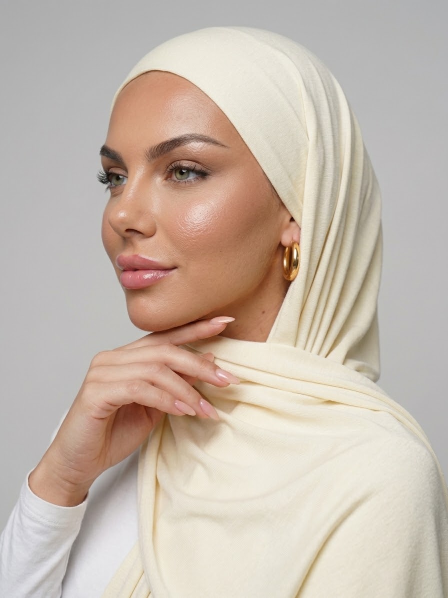 Hijab Jersey Viscosa - Butter Cream