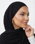 Hijab Jersey Premium - Black