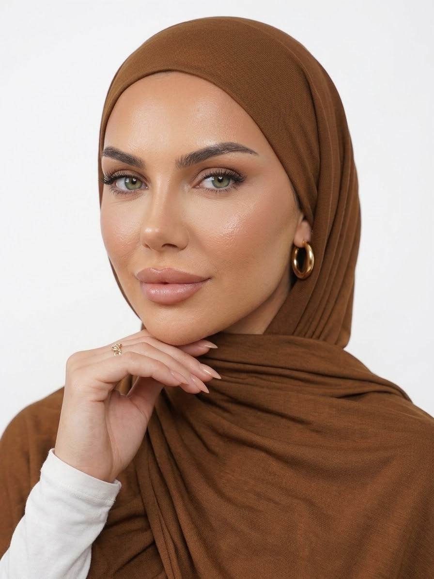 Hijab Jersey Premium - Moka