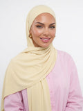 HIJAB LIQUID JERSEY - BUTTER YELLOW