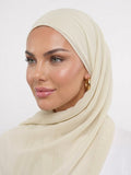 HIJAB CHIFFON PREMIUM - CREAM