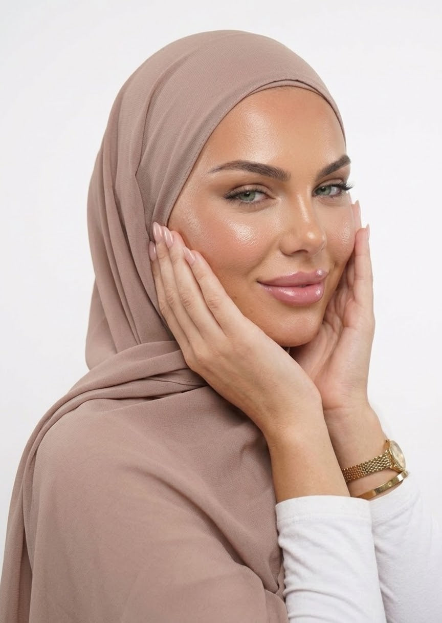 HIJAB CHIFFON PREMIUM - SOFT TAUPE