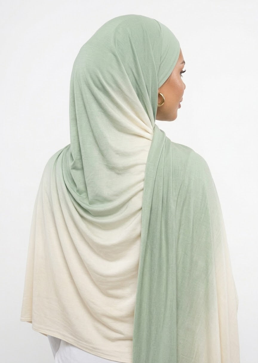 HIJAB LIQUID JERSEY -  MATCHA LATTE