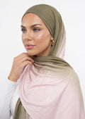 HIJAB LIQUID JERSEY - STRAWBERRY MATCHA