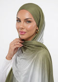 HIJAB LIQUID JERSEY - ZINC OLIVE