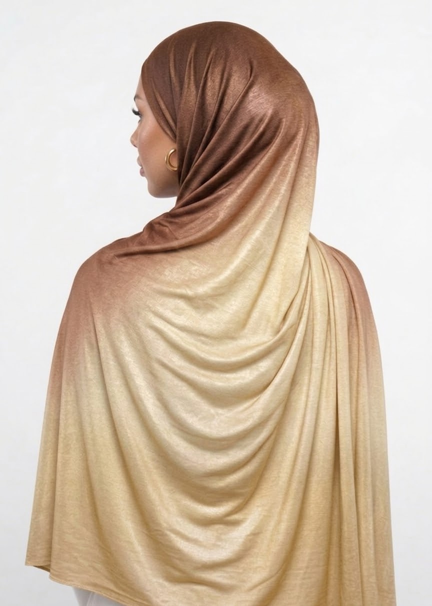 HIJAB LIQUID JERSEY - SAHARA GOLD